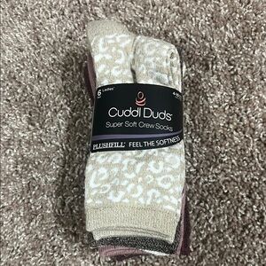 Cuddl Duds super soft crew socks 6 pk